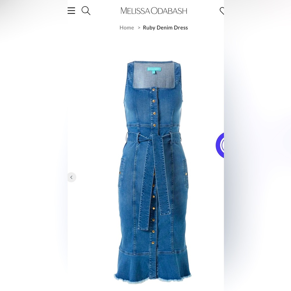 Melissa Odabash Ruby denim dress